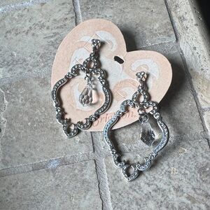Brighton Toledo Silver Dangle Earrings NWT